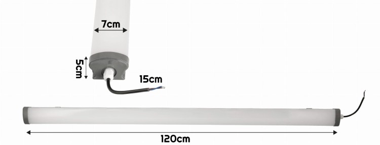 Panel LED hermetyczny 120cm - 50W - barwa neutralna