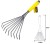 Grabie metalowe 9 ząbków 37cm