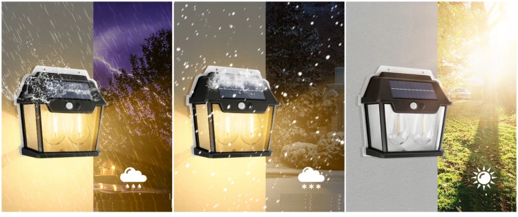Lampa Solarna z czujnikiem ruchu 2 LED IP54