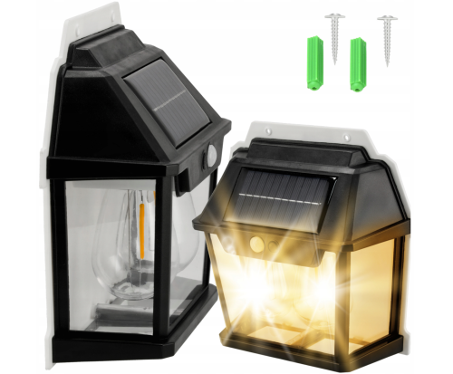 Lampa Solarna z czujnikiem ruchu 2 LED IP54