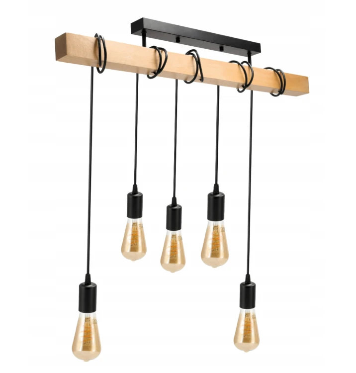 Lampa sufitowa wisząca LED 5x E27 Loft