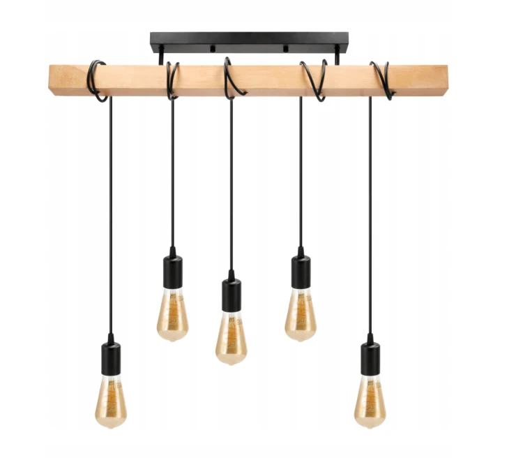 Lampa sufitowa wisząca LED 5x E27 Loft