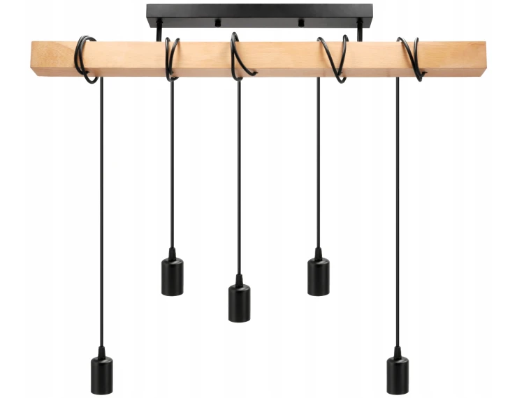 Lampa sufitowa wisząca LED 5x E27 Loft