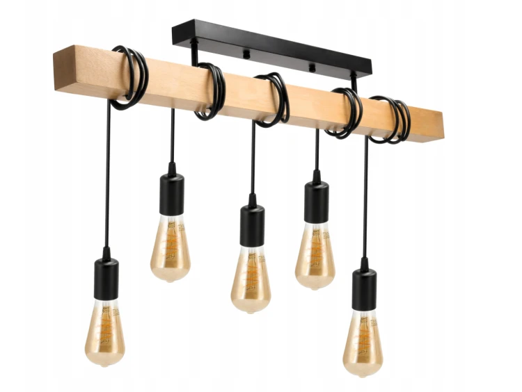 Lampa sufitowa wisząca LED 5x E27 Loft