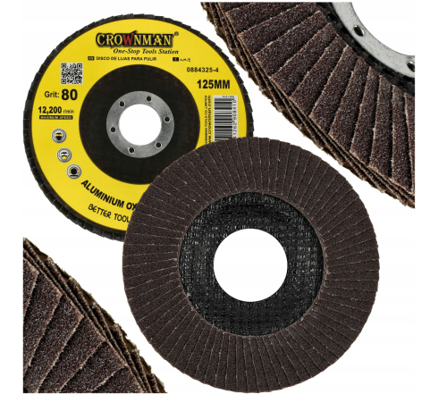 5x Tarcza Listkowa Lamelka Do Szlifowania Drewna Metalu 125mm P80