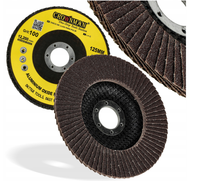 5x Tarcza Listkowa Lamelka Do Szlifowania Drewna Metalu 125mm P100