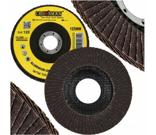 5x Tarcza Listkowa Lamelka Do Szlifowania Drewna Metalu 125mm P120