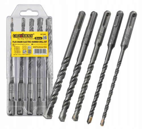 Wiertła do betonu udarowe SDS - 5 Sztuk