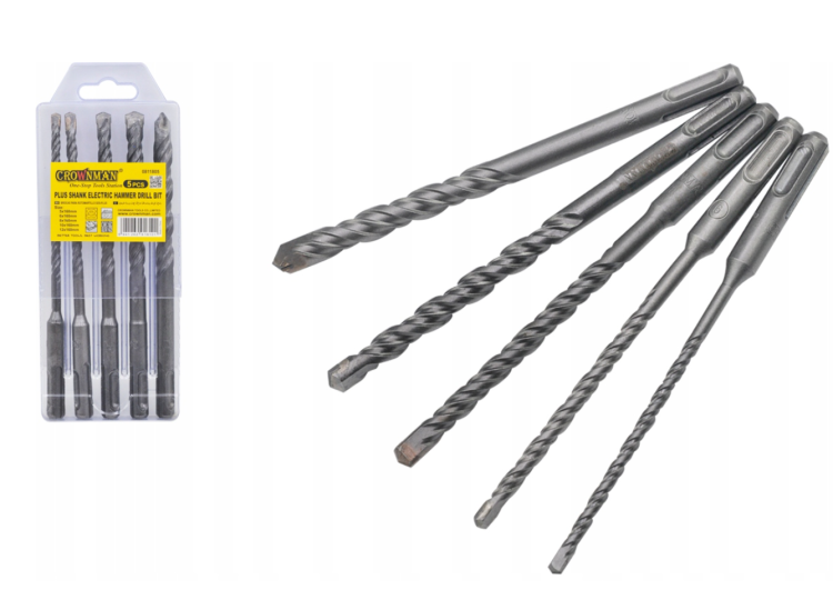 Wiertła do betonu udarowe SDS - 5 Sztuk