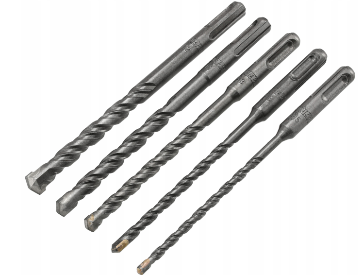 Wiertła do betonu udarowe SDS - 5 Sztuk