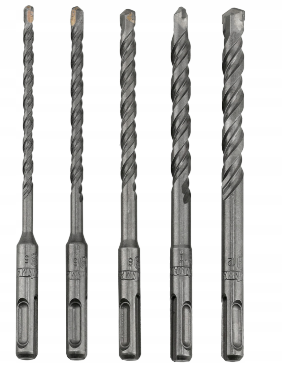 Wiertła do betonu udarowe SDS - 5 Sztuk