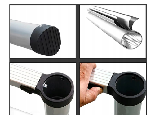 Drabina teleskopowa 13 stopni ALUMINIOWA składana 3,8m