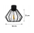 Lampa sufitowa wisząca LED 2xE27 - brylant czarny