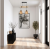 Lampa sufitowa LED 2xE27 - drewniana z kloszami w stożek