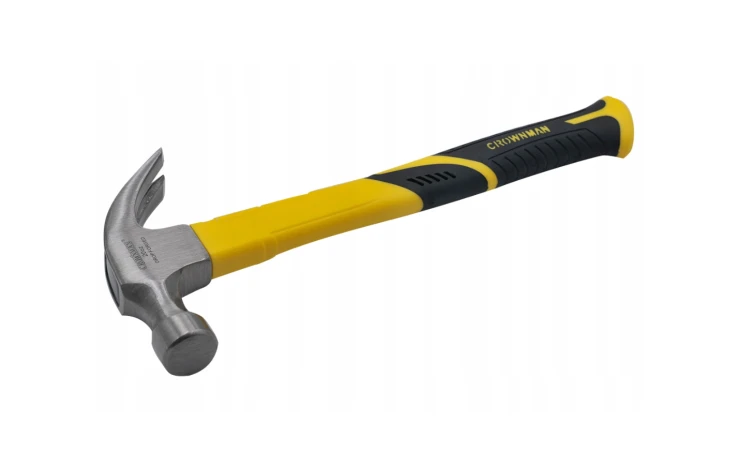 Młotek Ciesielski Stolarski Dekarski stalowy 250g z plastikowym trzonkiem