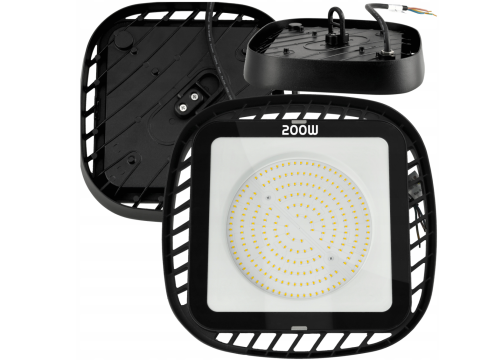 Lampa Przemysłowa LED 200W 22000lm Hermetyczna High Bay Bardzo Mocna Lampa