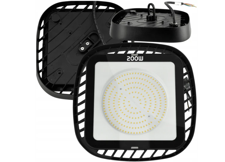 Lampa Przemysłowa LED 200W 22000lm Hermetyczna High Bay Bardzo Mocna Lampa