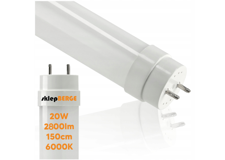 Świetlówka / Tuba LED 150CM T8 20W 2800lm 140LM/W 6000K