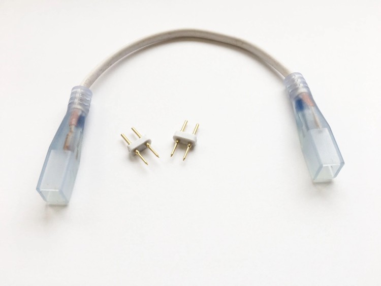 Złączka długa do taśma LED 230V 6W + widełki