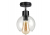 Lampa sufitowa kinkiet LED E27 do salonu szklana kula przeźroczysta