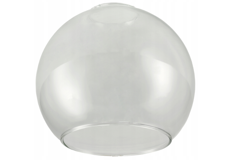 Lampa sufitowa kinkiet LED E27 do salonu szklana kula przeźroczysta