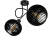 Lampa Sufitowa Żyrandol LED LOFT ZAWIJANA 2XE27 Drewniana Czarna