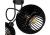 Lampa Sufitowa Żyrandol LED LOFT ZAWIJANA 2XE27 Drewniana Czarna