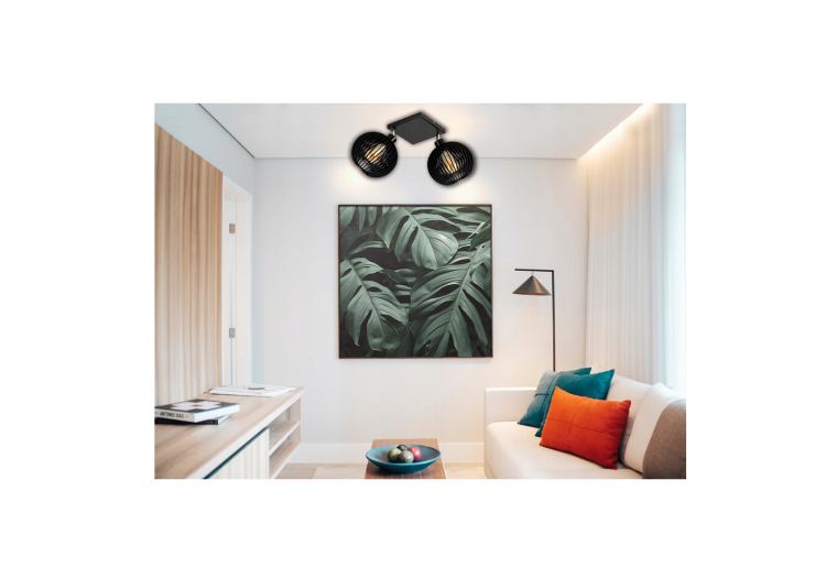 Lampa Sufitowa LED Żyrandol Drewniany Do Pokoju 2xE27 Drewniana