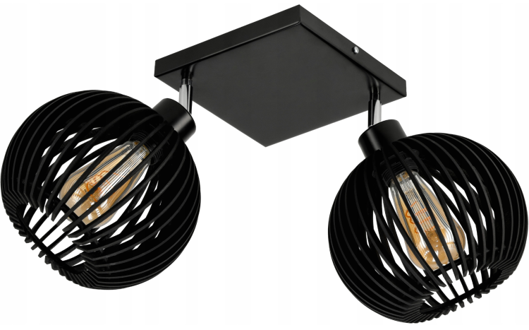 Lampa Sufitowa LED Żyrandol Drewniany Do Pokoju 2xE27 Drewniana