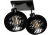 Lampa Sufitowa LED Żyrandol Drewniany Do Pokoju 2xE27 Drewniana