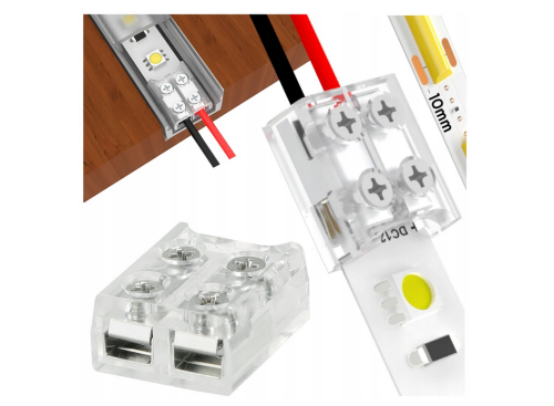 Złączka do taśm LED COB 10mm - taśma-przewód
