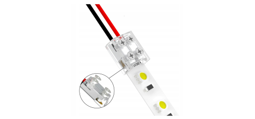 Złączka do taśm LED COB 10mm - taśma-przewód