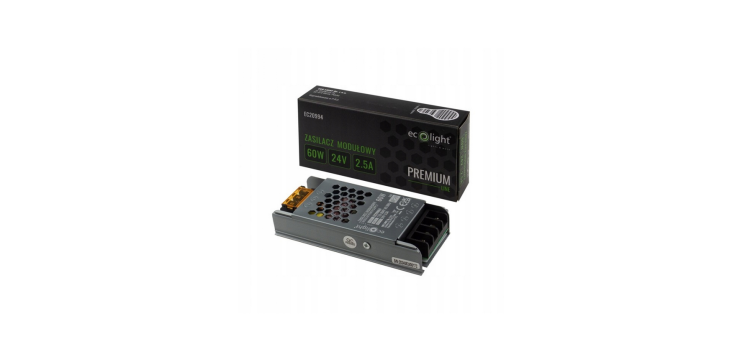 Zasilacz LED slim IP20 - 24V - 2,5A - 60W - Premium Line