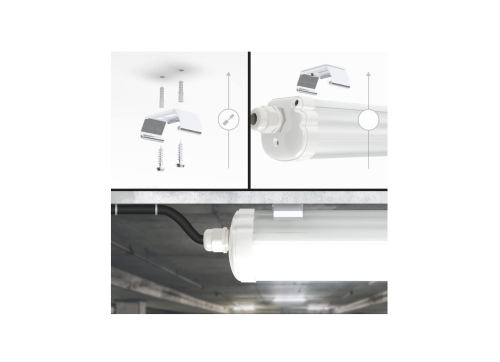 Panel LED hermetyczny 120cm - 50W - barwa neutralna