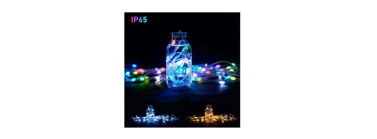 Lampki choinkowe IP65 taśma LED RGB 10m