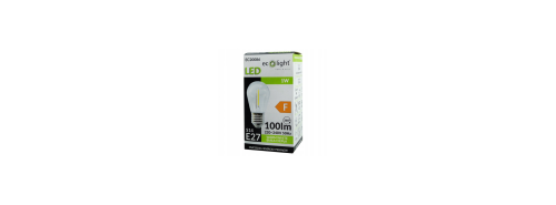 Żarówka LED filament E27 - S14 - 1W - 100lm - barwa ciepła
