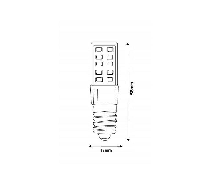 Żarówka LED minicorn - E14 - 4W - 480 lm - biała neutralna