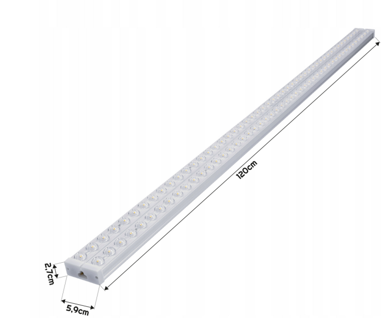 Lampa LED NEPTUN szeregowa 120cm - 72W -7200lm - IP20 - 6000K - barwa zimna