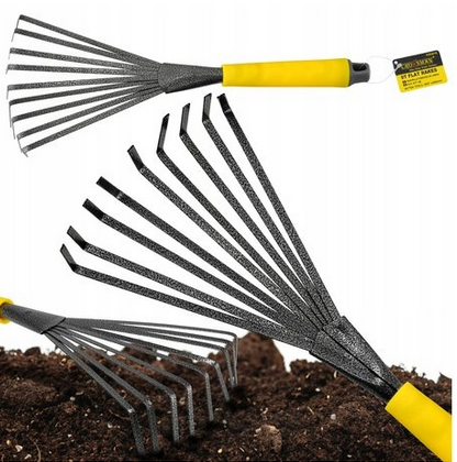 Grabie metalowe 9 ząbków 37cm