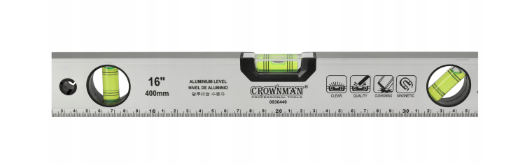 Poziomica aluminiowa 40cm z magnesem