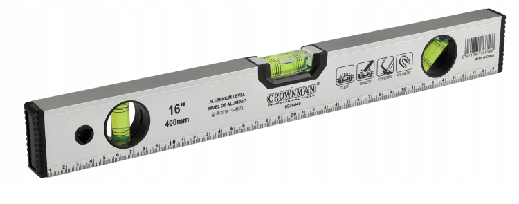 Poziomica aluminiowa 40cm z magnesem