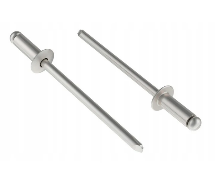 Nity zrywalne aluminiowe 3,2x9,5mm zestaw 50sztuk