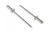 Nity zrywalne aluminiowe6.4x12mm zestaw 50sztuk