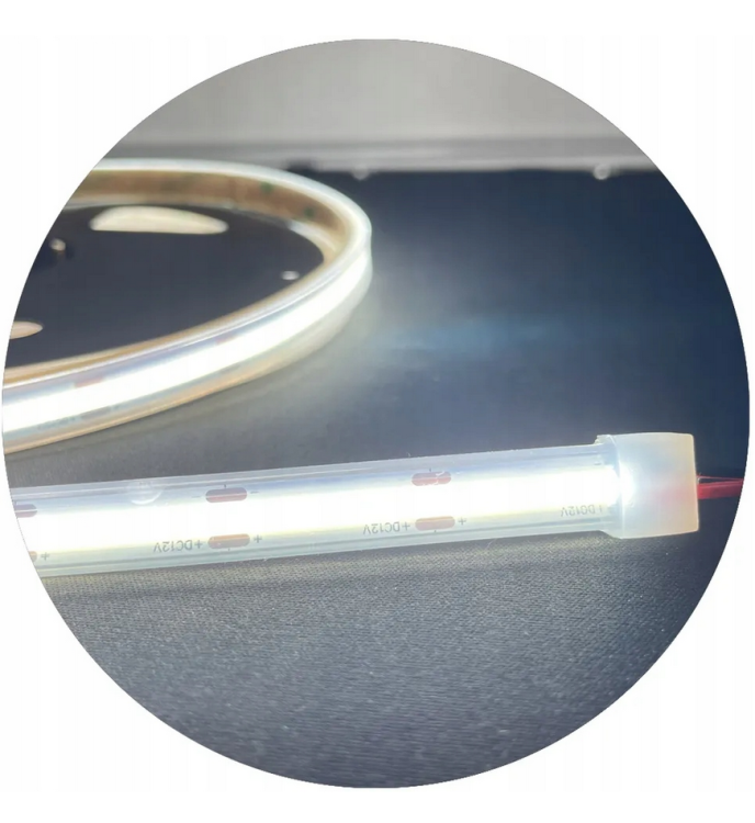 Taśma LED COB Neon 12V - 480D - 9W/m -IP67 - 990lm - 5m - barwa neutralna
