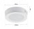 Panel LED natynkowy okrągły 6W - 660lm - barwa neutralna
