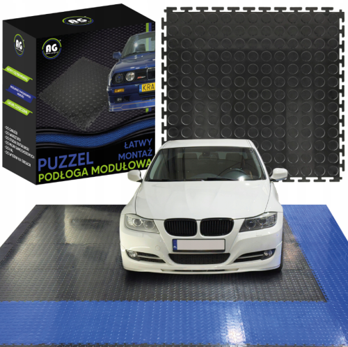 Płyta garażowa modułowa PC 50x50x0,6cm - czarna