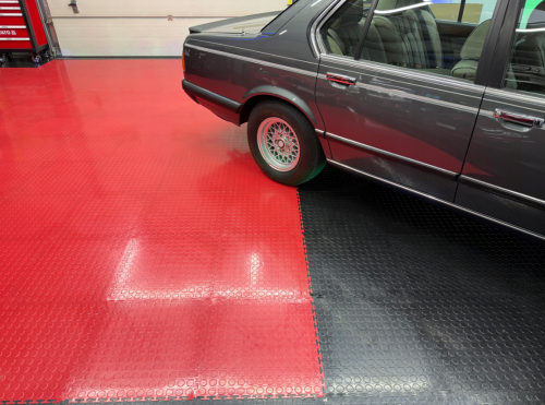 Płyta garażowa modułowa PC 50x50x0,6cm - czerwona