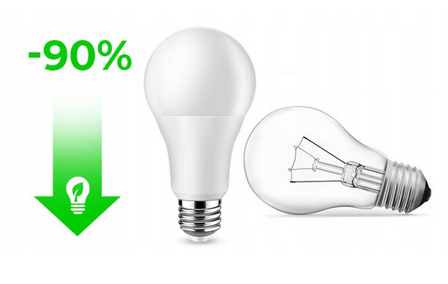 Żarówka LED E14 - C37 - 10W - 850lm - barwa neutralna
