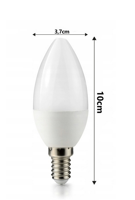 Żarówka LED E14 - C37 - 10W - 850lm - barwa neutralna