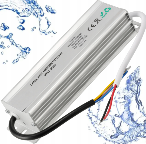 Zasilacz LED hermetyczny - IP67 - 24V - 80W - 3,3A
